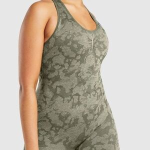 Gymshark Adapt Camo Seamless All-in-One Activewear Bodysuit Sz S
